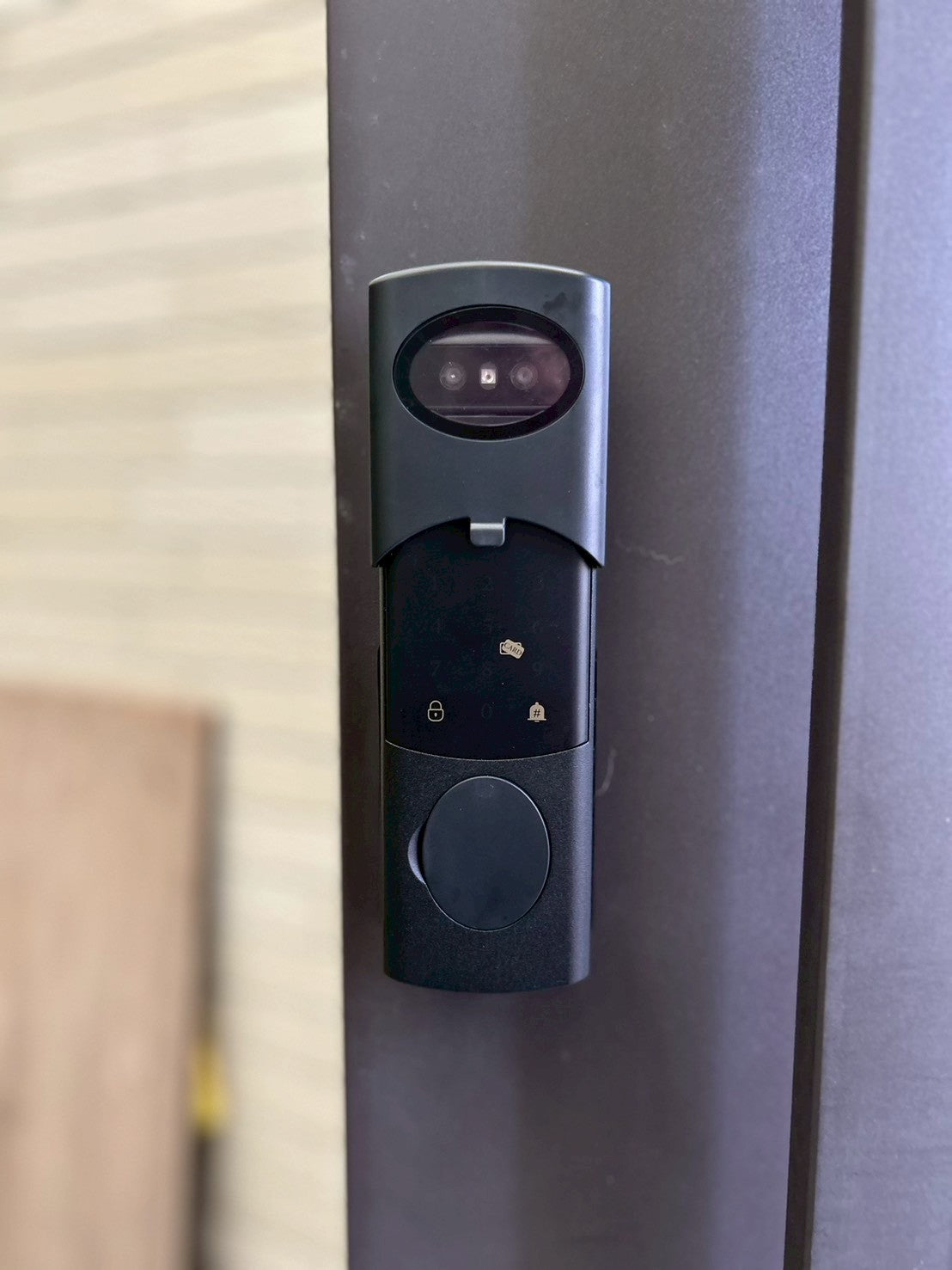 台南永康｜鐵門專用人辨識智能鎖